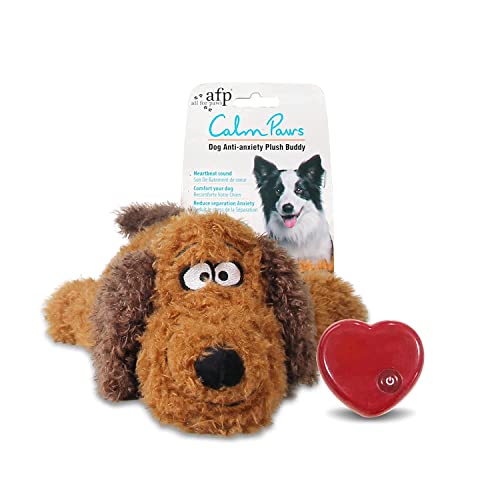 ALL FOR PAWS Heartbeat Dog Toy for Puppy,Snuggle Dog Behavioral Sleep Aid Puppy Toys, Pacifier Calming Behavioral Aid Plush Toy for Dogs