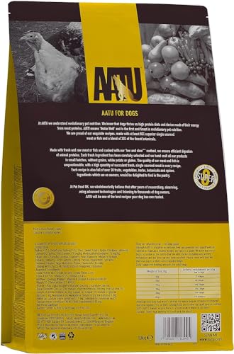 AATU 80/20 Dry Dog Food, Salmon, High Protein, Grain Free Recipe, No Artificial Ingredients