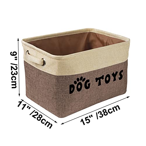 PET ARTIST Personalized Dog Toy Bin for Dog Toys Accessories - Foldable Dog Toy Basket Storage Box for Pet Toys,Dog Coat