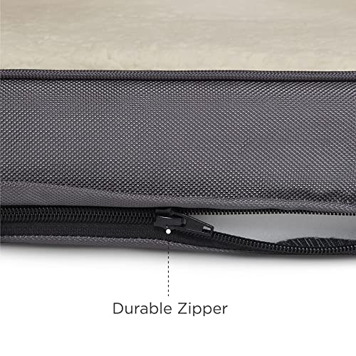 Bedsure Large Dog Bed Washable - Orthopedic Dog Bed and Mattress Mat for Dog Crate with Removable Plush Sherpa Cover, Gifts for Dog