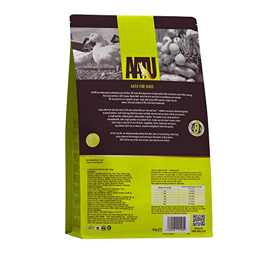 AATU 80/20 Dry Dog Food, Salmon, High Protein, Grain Free Recipe, No Artificial Ingredients