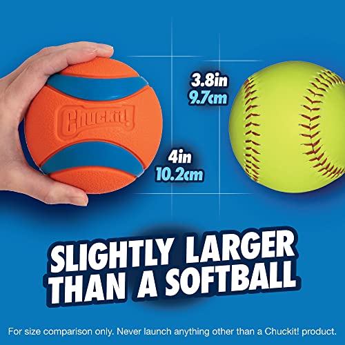 ChuckIt! Ultra Ball Dog Toy, Durable High Bounce Floating Rubber Dog Ball, Launcher Compatible Toy For Dogs