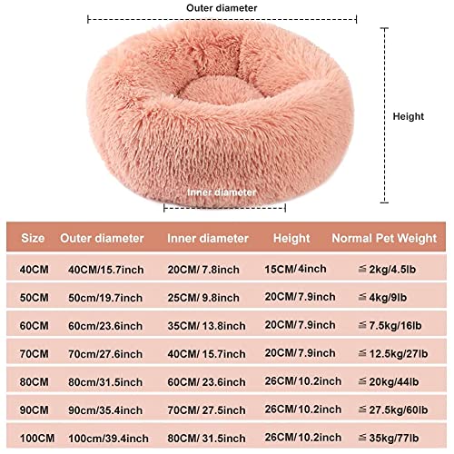 Vanansa Small Cat Bed for Indoor Cats, Self-Warming Donut kitty beds for Small Cats Improving Sleep and Keeping Warm, Washable Pet bed with Anti Slip Base
