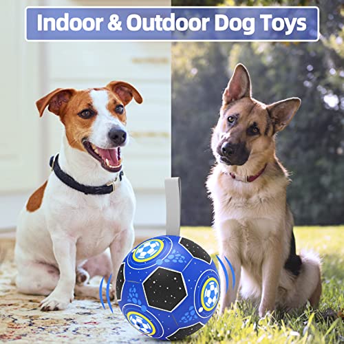 HETOO Dog Toys, Interactive Dog Football Toys with Grab Tabs, Durable Dog Balls for Small Medium Breed Dog Water Toy Indoor & Outdoor, Gift for Dogs