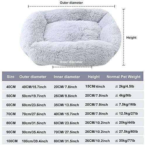 Vanansa Small Cat Bed for Indoor Cats, Self-Warming Donut kitty beds for Small Cats Improving Sleep and Keeping Warm, Washable Pet bed with Anti Slip Base