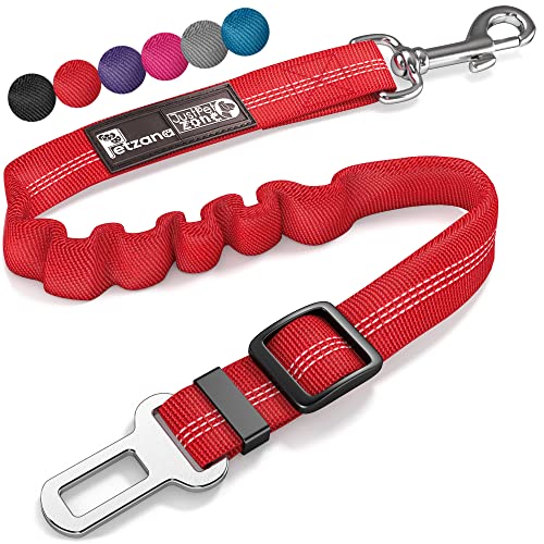 Seat Belt for dogs with Anti shock Bungee Buffer One of Important Car Travel Accessories for Dogs Adjustible, Elastic