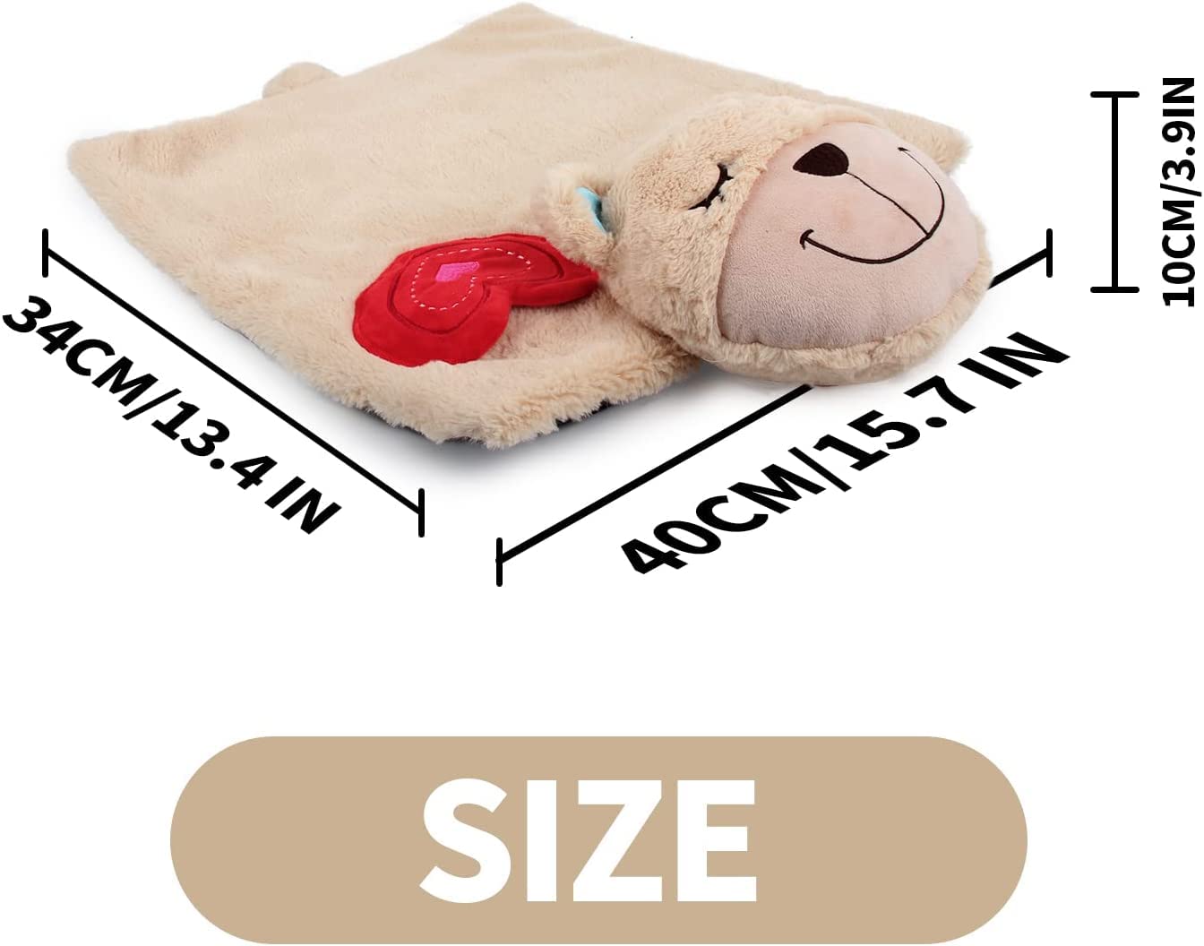 ALL FOR PAWS Little Buddy Heart Beat Sheep, Puppy Toy With Heartbeat Dog Training Toy For Separation Anxiety Relief Behavioral Aid For Pets