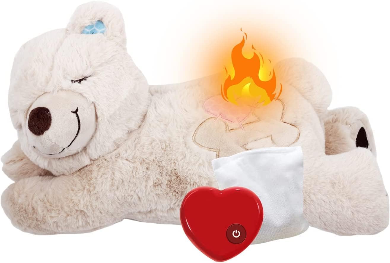 ALL FOR PAWS Little Buddy Heart Beat Sheep, Puppy Toy With Heartbeat Dog Training Toy For Separation Anxiety Relief Behavioral Aid For Pets