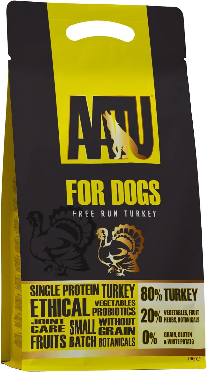 AATU 80/20 Dry Dog Food, Salmon, High Protein, Grain Free Recipe, No Artificial Ingredients