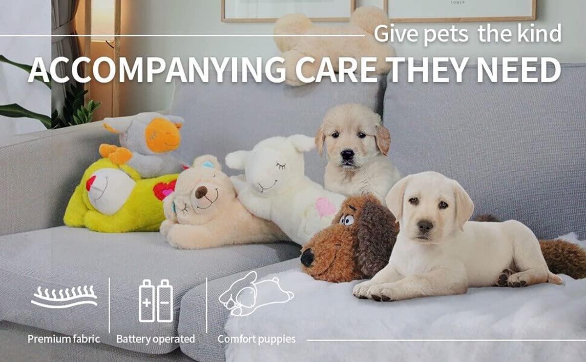 ALL FOR PAWS Little Buddy Heart Beat Sheep, Puppy Toy With Heartbeat Dog Training Toy For Separation Anxiety Relief Behavioral Aid For Pets