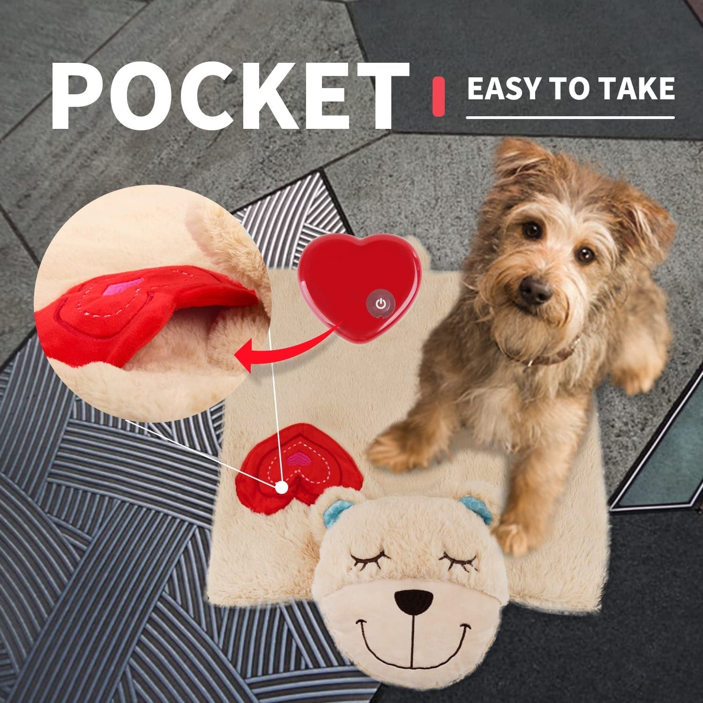 ALL FOR PAWS Little Buddy Heart Beat Sheep, Puppy Toy With Heartbeat Dog Training Toy For Separation Anxiety Relief Behavioral Aid For Pets