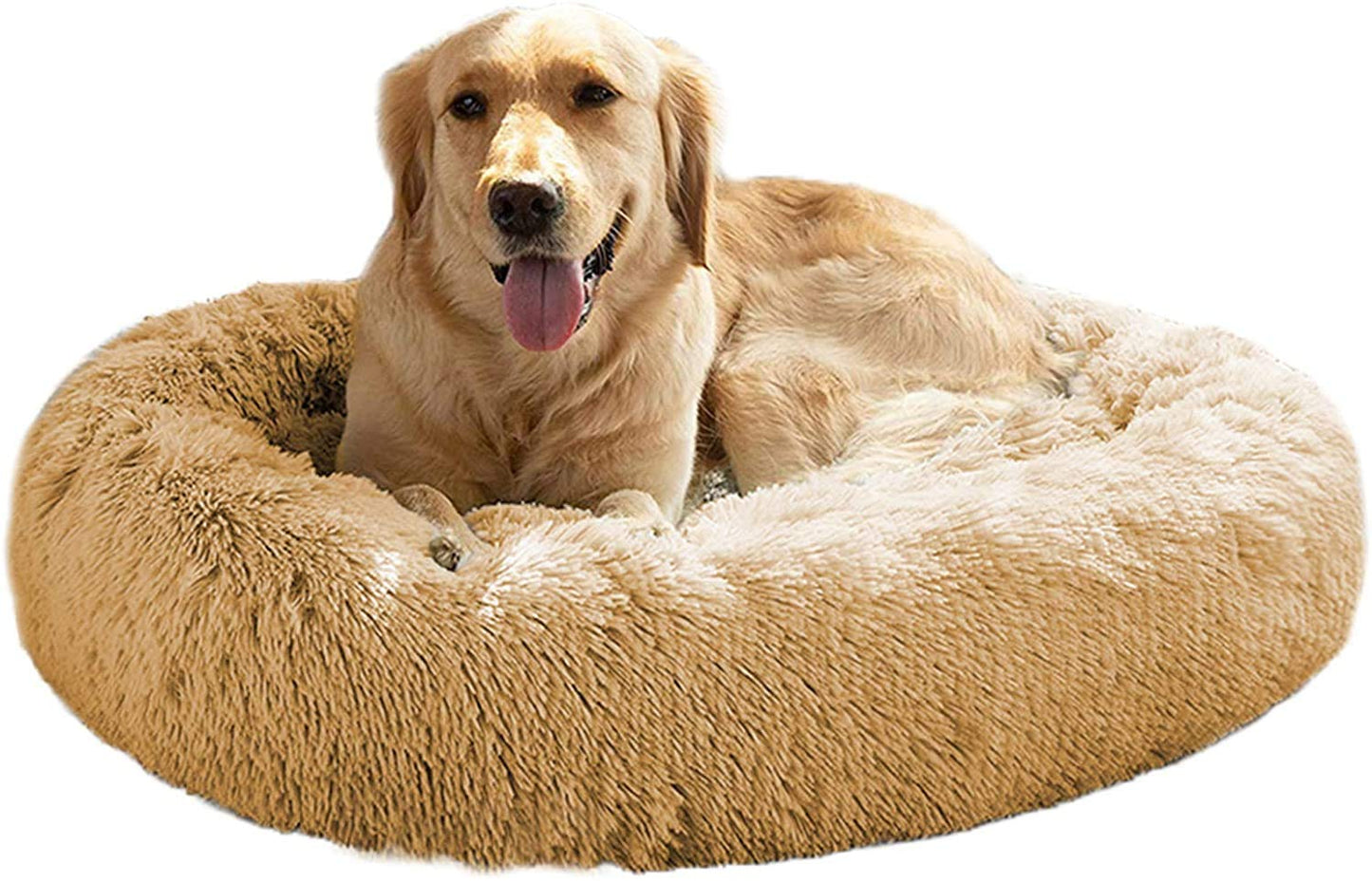 Mirkoo Round Bed for Small Medium Large Dogs, Ultra Soft Pet Bed Machine Washable