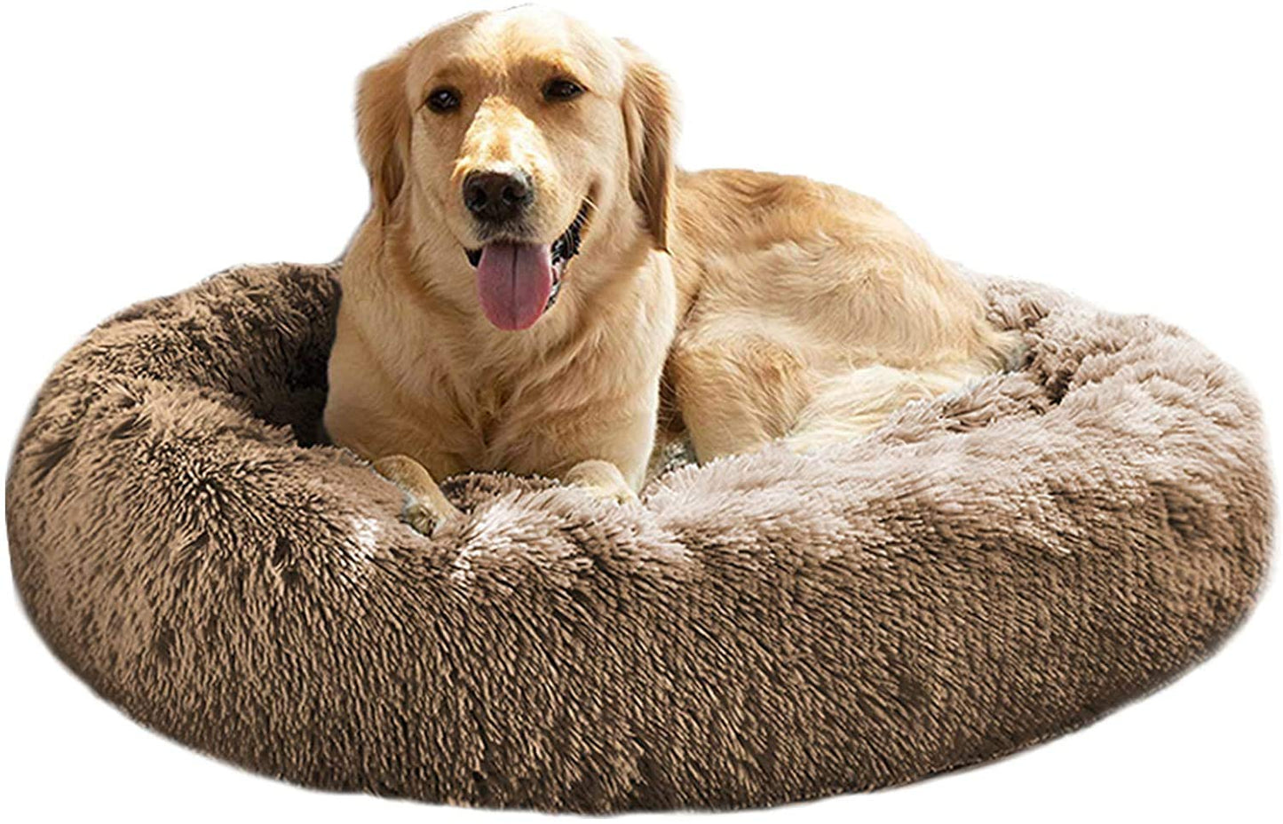 Mirkoo Round Bed for Small Medium Large Dogs, Ultra Soft Pet Bed Machine Washable