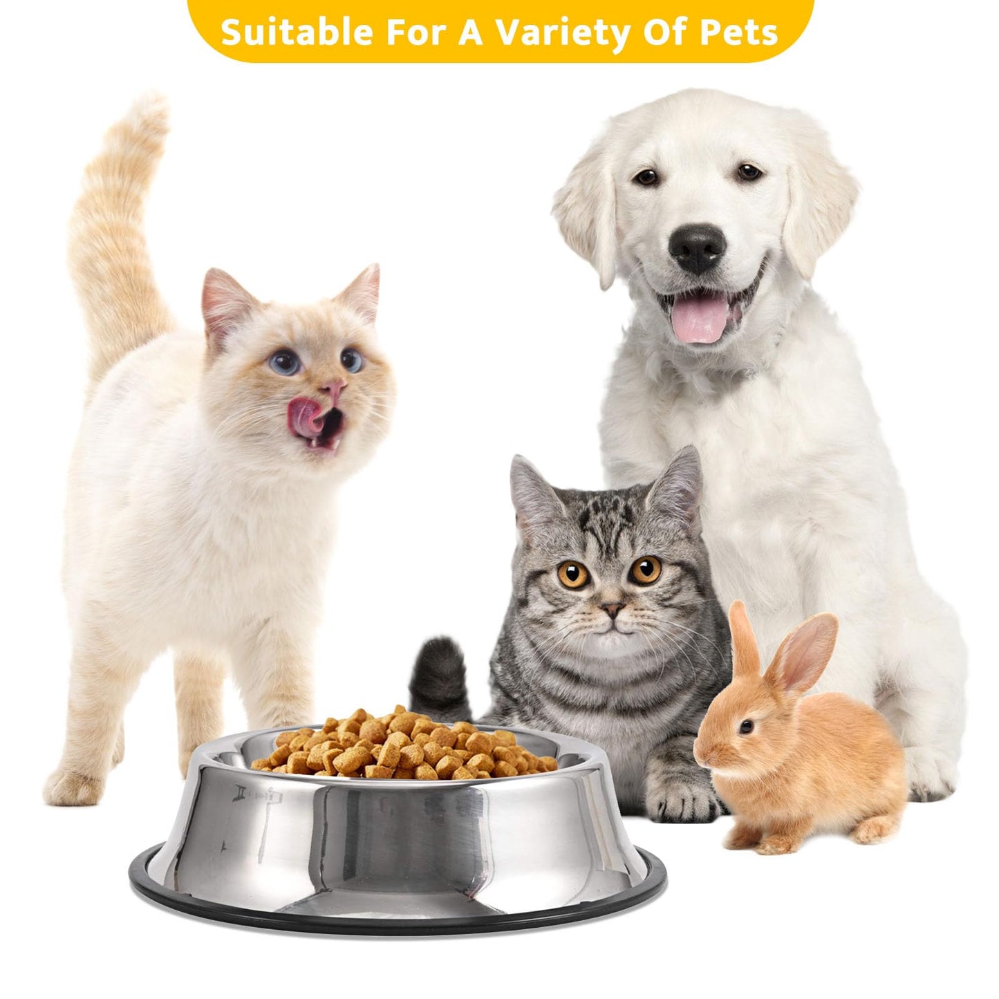 UBPET Automatic Cat Feeder Wet Food with Cooling, Semiconductor Refrigeration, with Timer, 5 Food Compartments for 330g Pet Food Each, Premium Meal Plates, Washable, for Cats Dogs