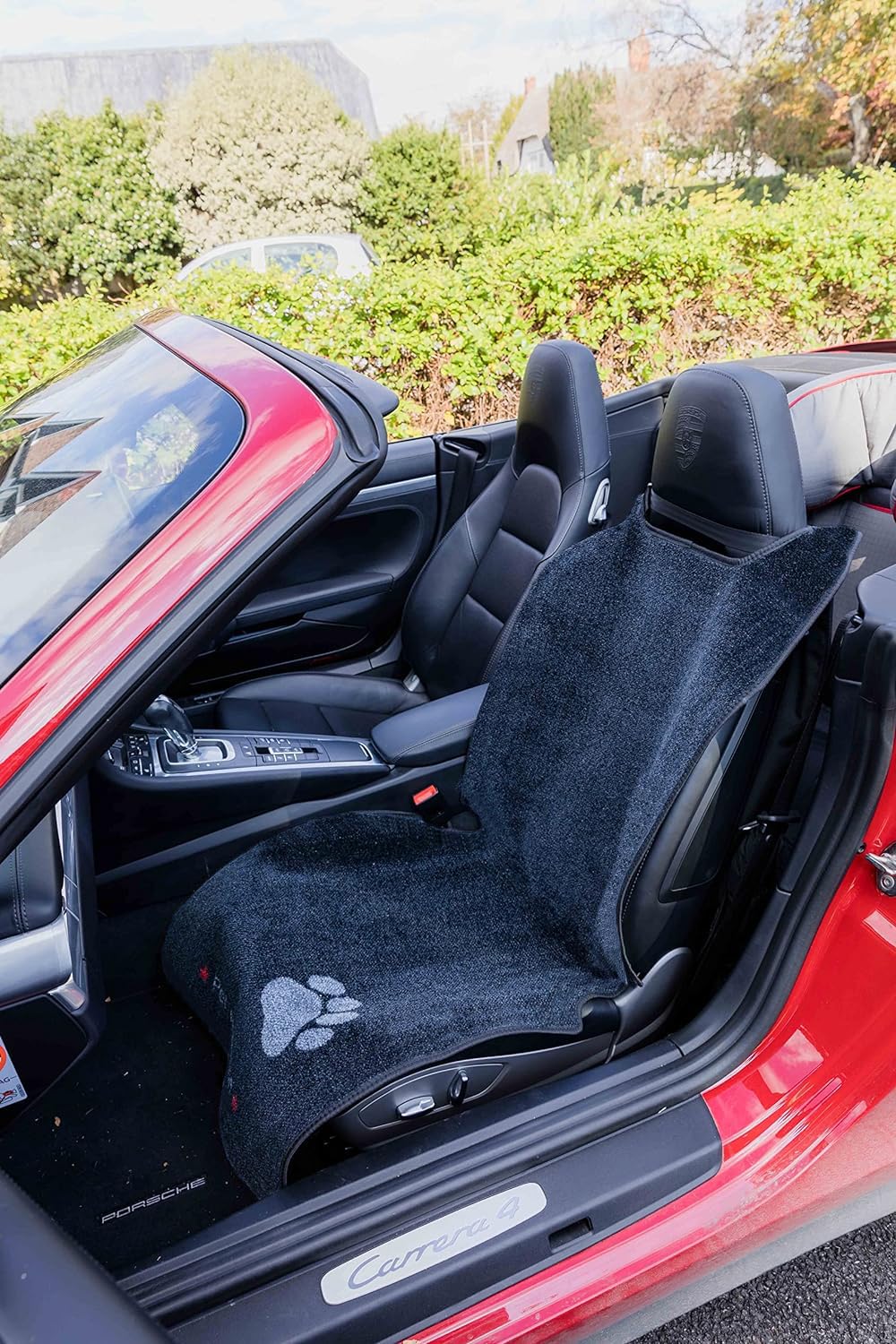 Pet Rebellion Dog Car Seat Cover Set | Universal, Absorbent, Non-Slip, Scratch Proof, Washable Slim Seat Carpet Set, Travel Car Seat Protector for Backseat
