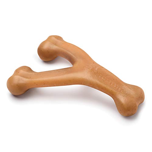 Benebone Indestructible Wishbone Dog Chew Toy for Aggressive Chewers, Long Lasting Tough Boredom Breaker for Dogs, Real Bacon Flavour, For Medium Dogs