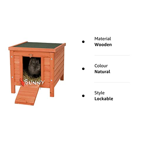 BUNNY BUSINESS Cat/Puppy/Rabbit/Guinea Pig Wooden Hide House