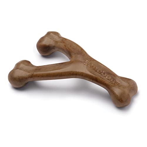 Benebone Indestructible Wishbone Dog Chew Toy for Aggressive Chewers, Long Lasting Tough Boredom Breaker for Dogs, Real Bacon Flavour, For Medium Dogs