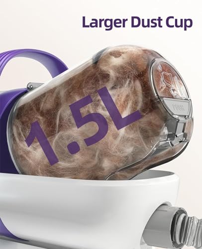 oneisall Dog Grooming Vacuum Kit,Dog Clippers, Suction 99% Pet Hair,Professional Dog Vacuum Groomer with 7 Pet Grooming Tools for Shedding Thick & Thin Dogs Cats Pet Hair