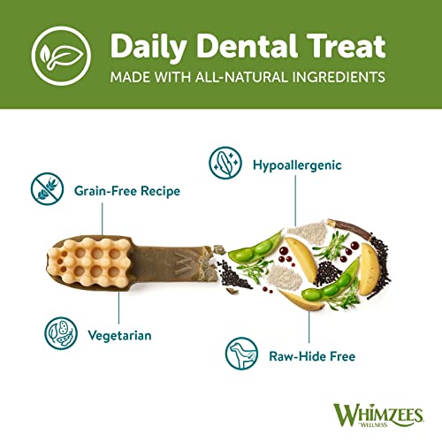 WHIMZEES By Wellness Variety Box, Mixed Shapes, Natural and Grain-Free Dog Chews, Dog Dental Sticks for Medium Breeds