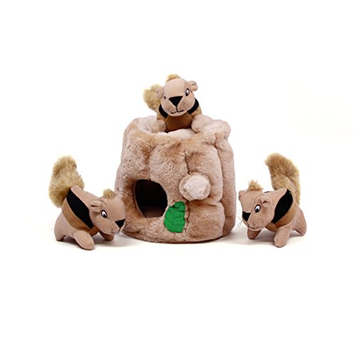 Outward Hound Hide A Squirrel Plush Dog Toy Puzzle