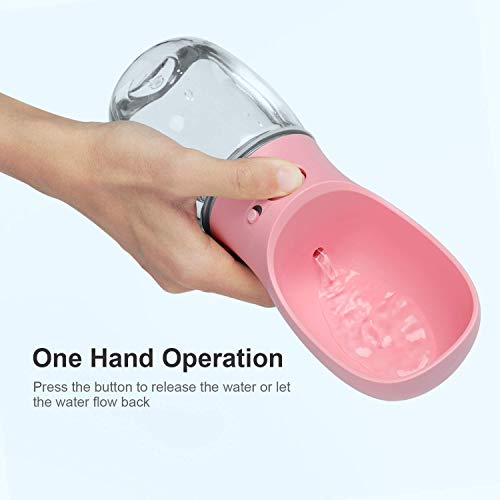 COTOP Portable Dog Water Bottle, 350/550ml Dog Walking Travel Bottle Puppy Water Leak Proof Drinking Dispenser Food Grade Dog Hot Water Drink Bottle , Pet Outdoor Drinking Cup Dog Gift