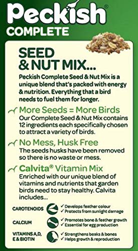 Peckish 60051246 Complete Seed and Nut No Mess Wild Bird Food Mix