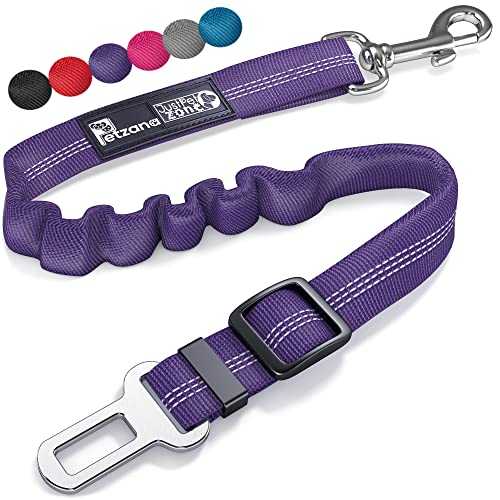Seat Belt for dogs with Anti shock Bungee Buffer One of Important Car Travel Accessories for Dogs Adjustible, Elastic
