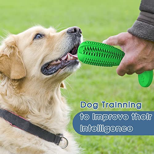 RUCACIO Dog Chew Toys, Tough Durable Dog Toothbrush Toys, Outdoor Interactive Dog Toys Dogs Dental Care Teeth Cleaning Toy, Puppy Dog Birthday Gifts