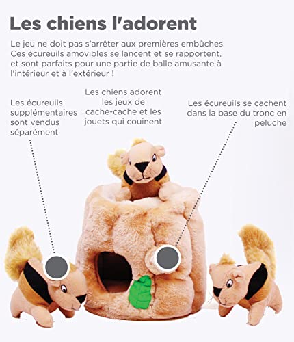 Outward Hound Hide A Squirrel Plush Dog Toy Puzzle