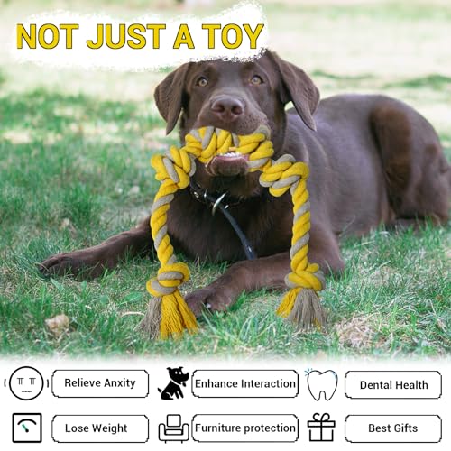 ROSAUI Dog Toys, 2PCS Plush Squeaky Cockatoo Dog Toy - Interactive and Dental Cleaning Pet Chew Toy for All Breed Sizes Dog