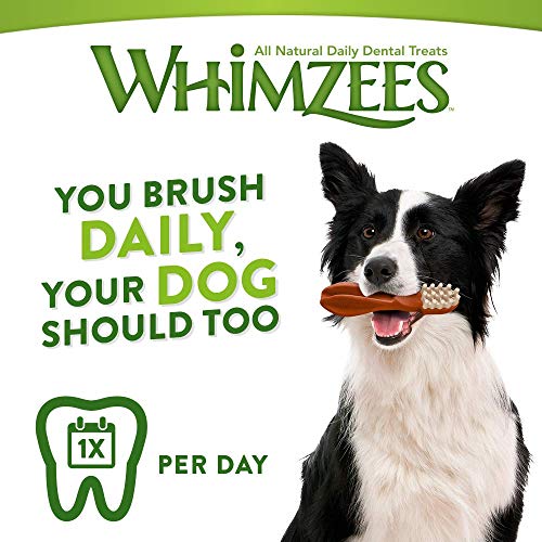 WHIMZEES By Wellness Variety Box, Mixed Shapes, Natural and Grain-Free Dog Chews, Dog Dental Sticks for Medium Breeds