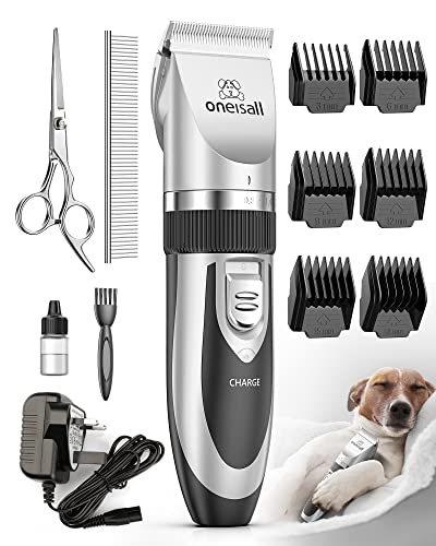 oneisall Dog Clippers Low Noise,Dog Grooming Kit,Pet Clipper Shaver for Dogs