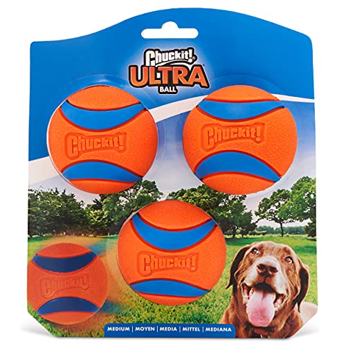 ChuckIt! Ultra Ball Dog Toy, Durable High Bounce Floating Rubber Dog Ball, Launcher Compatible Toy For Dogs