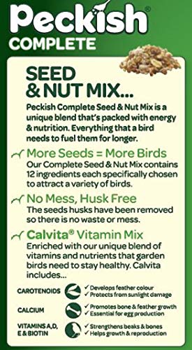 Peckish 60051246 Complete Seed and Nut No Mess Wild Bird Food Mix