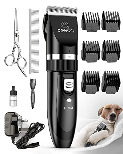 oneisall Dog Clippers Low Noise,Dog Grooming Kit,Pet Clipper Shaver for Dogs