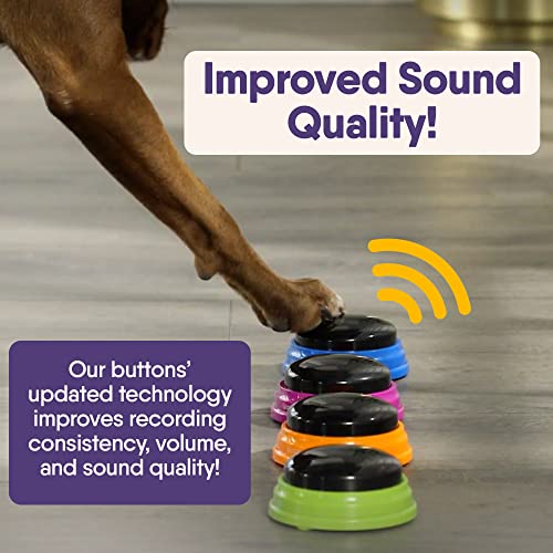 Hunger for Words Talking Pet Starter Set, Recordable Buttons for Dogs, Talking Dog Buttons, Teach Your Dog to Talk