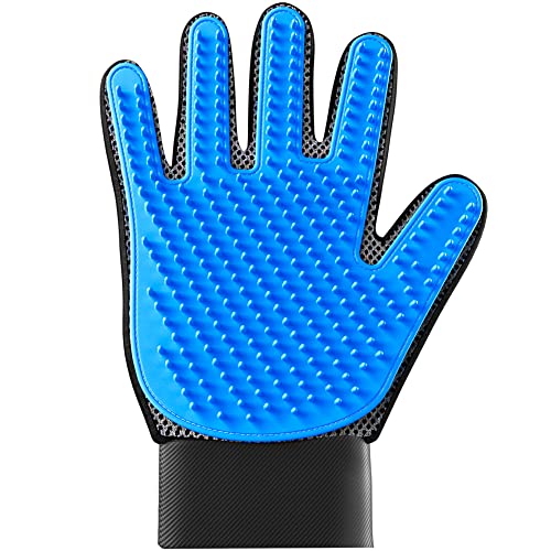 KENNELS & KATS Pet Grooming Glove | Pet Brush Glove | Premium De-shedding Glove for Easy, Mess-free Grooming with 260 Tips | Grooming Mitt For Dogs, Cats, Rabbits & Horses with Long/Short/Curly Hair