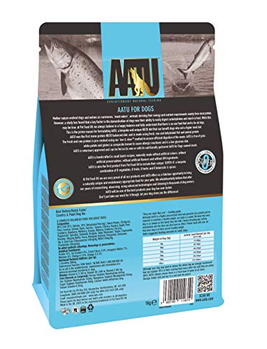AATU 80/20 Dry Dog Food, Salmon, High Protein, Grain Free Recipe, No Artificial Ingredients