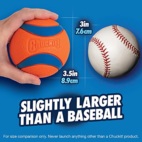 ChuckIt! Ultra Ball Dog Toy, Durable High Bounce Floating Rubber Dog Ball, Launcher Compatible Toy For Dogs