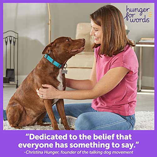 Hunger for Words Talking Pet Starter Set, Recordable Buttons for Dogs, Talking Dog Buttons, Teach Your Dog to Talk