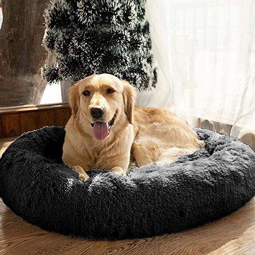 Mirkoo Round Dog Bed Cuddler Washable Round Pet Bed for Cats and Medium Dogs Comforting Dog Bed