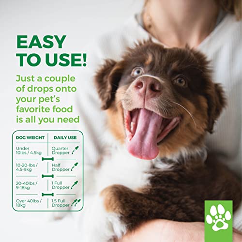 Pawsome Products® Calming Hemp Oil 30ml | Stress & Anxiety Supplement for Dogs & Pets | Hip & Joint Support | Healthy Skin | Sleep Aid | Omega 3, 6, 9 | Dog Multivitamin with Vitamin C, A, B, D, E