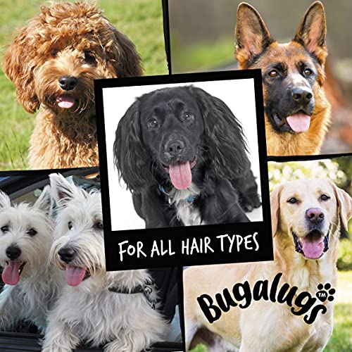 Dog Shampoo by Bugalugs lavender & chamomile 4 in 1 dog grooming shampoo products for smelly dogs with fragrance, best puppy shampoo, professional groom Vegan pet shampoo & conditioner