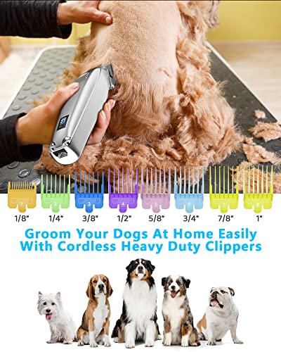 oneisall Dog Clippers Low Noise,Dog Grooming Kit,Pet Clipper Shaver for Dogs