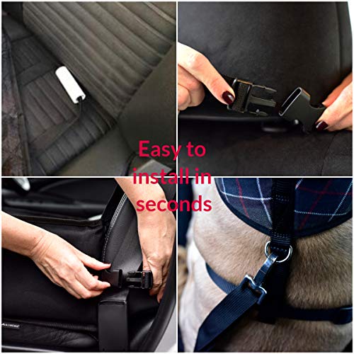 Dog Car Seat with Safety Harness Seat Belt - Pet Puppy Waterproof Travel Dog Car Seat Protector Cover Car Accessories