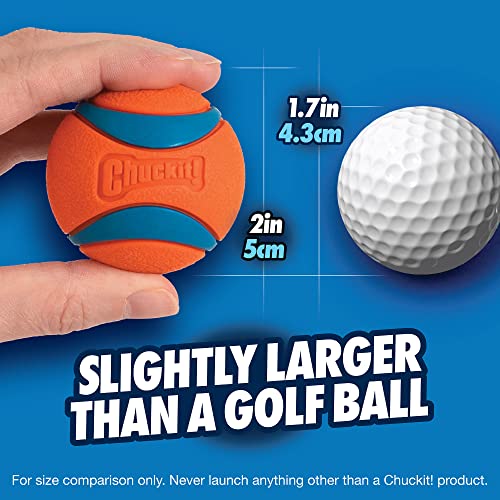 ChuckIt! Ultra Ball Dog Toy, Durable High Bounce Floating Rubber Dog Ball, Launcher Compatible Toy For Dogs