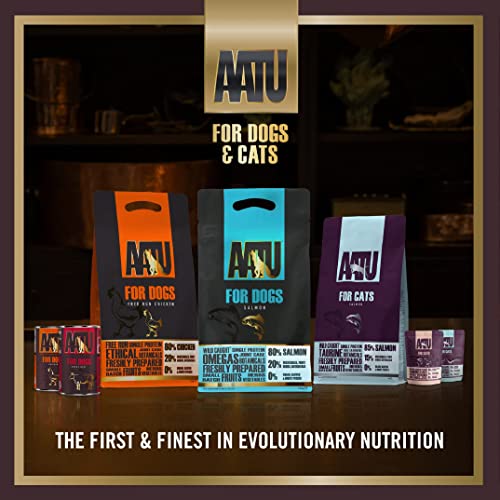 AATU 80/20 Dry Dog Food, Salmon, High Protein, Grain Free Recipe, No Artificial Ingredients