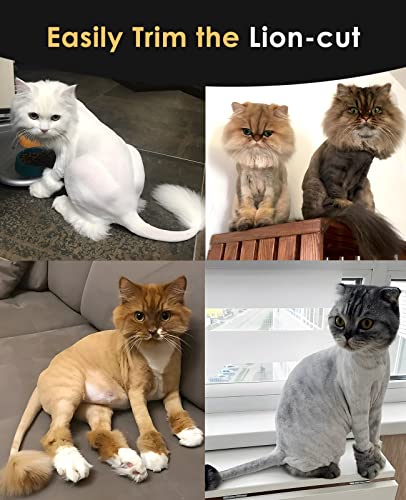 oneisall Cat Grooming Clippers for Matted Hair, 2-Speed Cordless Low Noise Pet Hair Clipper Trimmer for Dogs Cats Animals