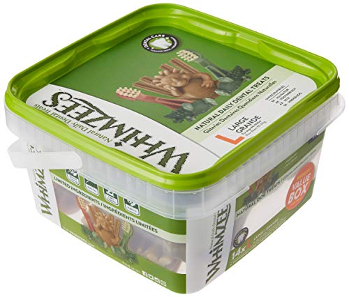 WHIMZEES By Wellness Variety Box, Mixed Shapes, Natural and Grain-Free Dog Chews, Dog Dental Sticks for Medium Breeds